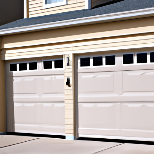 A well-maintained garage door adding to the curb appeal of a home